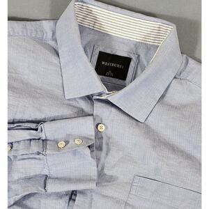 Westbury C & A Men's Long Sleeve Dress Shirt Cotton Regular Fit XL